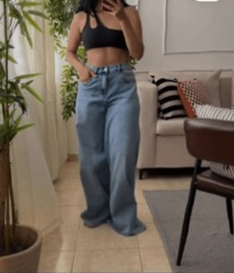Wide leg gris